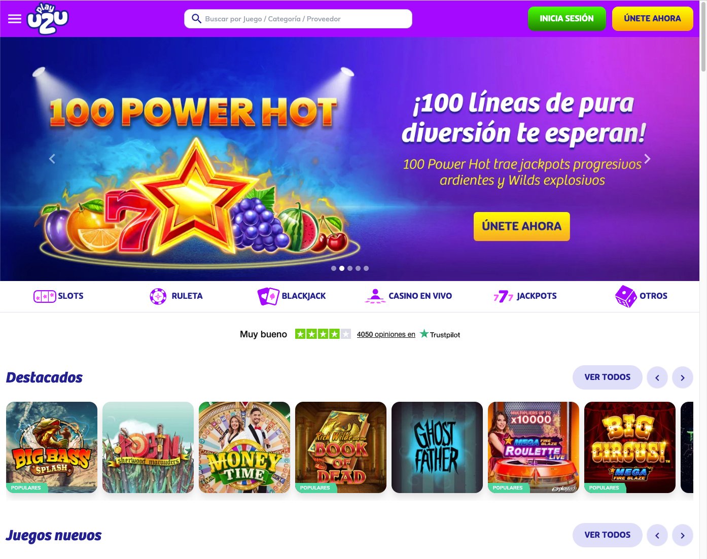 Reseña de PlayUZU Casino